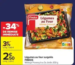 Carrefour Findus Légumes au Four offre