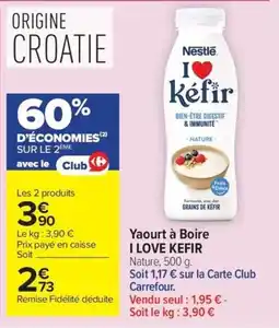 Carrefour Nestlé I Love Kéfir offre