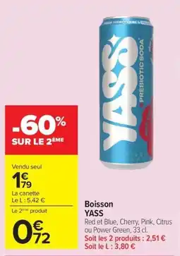 Carrefour YASS Boisson offre