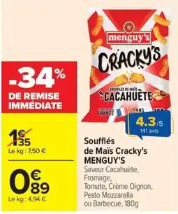Carrefour menguy's Cracky's offre