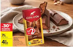 Carrefour CÔTE D'OR PRALINÉ DOUBLE LAIT offre