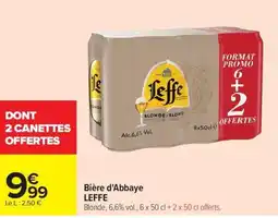 Carrefour LEFFE Bière d'Abbaye offre