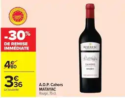 Carrefour MATAYAC Cahors offre