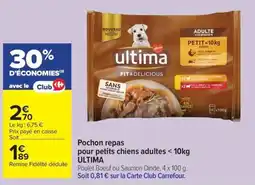 Carrefour ULTIMA Pochon repas offre
