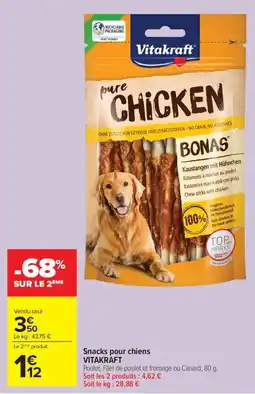 Carrefour VITAKRAFT Snacks pour chiens offre
