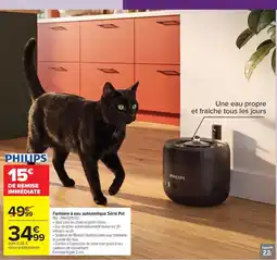Carrefour PHILIPS Fontaine à eau automatique Série Pet offre