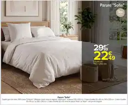 Carrefour Tex HOME Parure "Sofia" offre