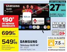 Carrefour SAMSUNG Téléviseur QLED 4K* offre