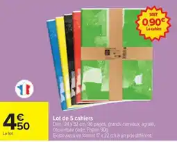 Carrefour Cahier offre