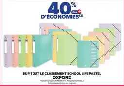 Carrefour Oxford classement school life pastel offre