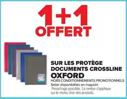 Carrefour OXFORD PROTÈGE DOCUMENTS CROSSLINE offre
