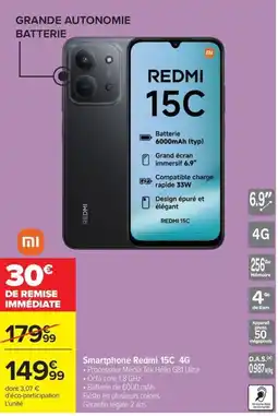 Carrefour Redmi Redmi 15C offre