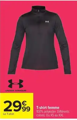 Carrefour UNDER ARMOUR T-shirt femme offre