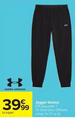 Carrefour UNDER ARMOUR Jogger femme offre