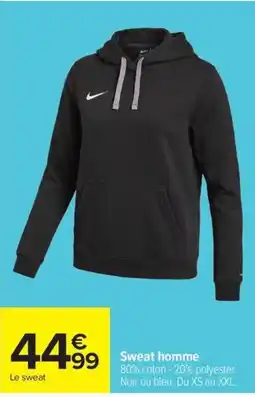 Carrefour Nike Sweat homme offre