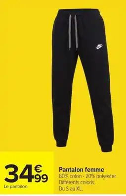 Carrefour Nike Pantalon femme offre