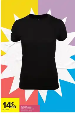 Carrefour Nike T-shirt femme offre