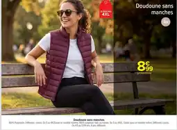 Carrefour Tex Doudoune sans manches offre