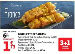 Auchan BROCHETTE DE SAUMON offre