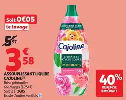 Auchan Direct Cajoline ASSOUPLISSANT LIQUIDE offre