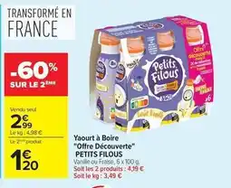 Carrefour Yoplait - yaourt à boire offre découverte offre