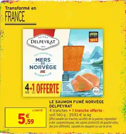 Intermarché Express DELPEYRAT Saumon fumé offre
