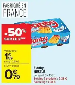 Carrefour Nestlé - flanby offre