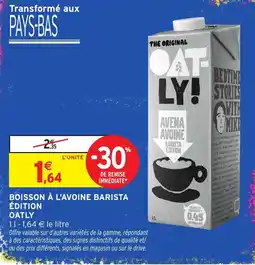 Intermarché Express OATLY BOISSON À L'AVOINE BARISTA ÉDITION offre