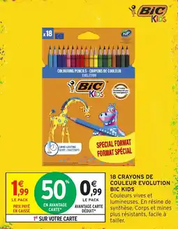Intermarché Express BIC Kids Crayons de couleur Evolution offre