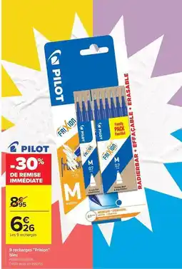 Carrefour Pilot - 4 recharges frieger offre