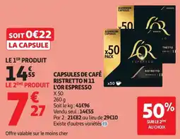 Auchan Direct L'OR ESPRESSO offre