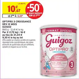 Intermarché Express Guigoz OPTIPRO 3 CROISSANCE offre