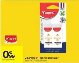 Carrefour Market Maped - 2 gommes technic premium offre