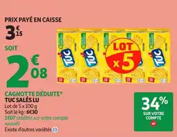 Auchan Direct Tuc salés lu offre