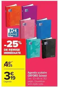 Carrefour Market Oxford - agenda isolaire offre