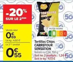 Carrefour Market Carrefour - tortillas chips sensation offre