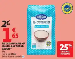 Auchan Direct GRAND BADON RIZ DE CAMARGUE IGP LONG BLANC offre
