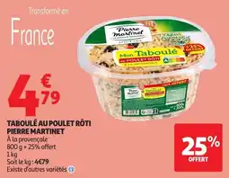 Auchan Direct Pierre Martinet Taboulé offre