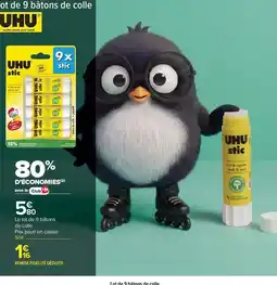 Carrefour Market Uhu - bâtons de colle offre