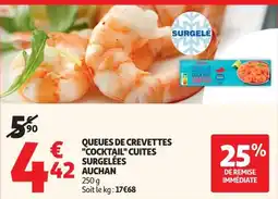 Auchan Direct Auchan Queue de crevettes cocktail cuites offre