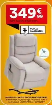BUT Valeo - fauteuil relax electrique releveur offre