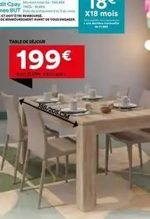 BUT Total - table de sejour offre