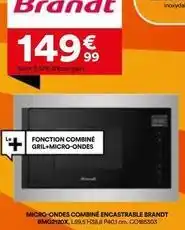BUT Brandt - micro-ondes combiné encastrable bmdt offre