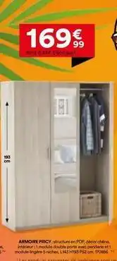 BUT Chêne - armoire pricy offre