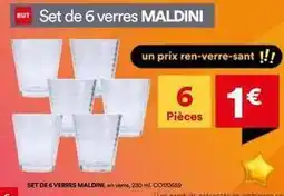 BUT Set de 6 verres offre