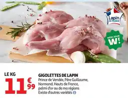 Auchan Direct Lapin Gigolettes de lapin offre