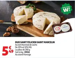 Auchan Direct DUO SAINT FELICIEN SAINT MARCELIN offre