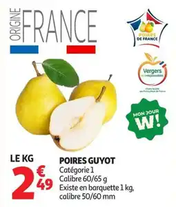 Auchan Direct POIRES GUYOT offre