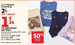 Auchan Direct Inextenso tee-shirt enfant offre