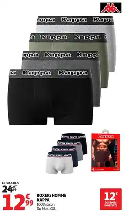 Auchan Direct Kappa boxers homme offre